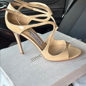 Jimmy Choo Nude Strappy Heels
